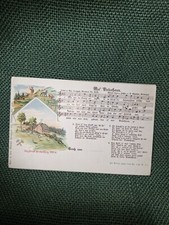 alte Postkarte AK - Mei Vaterhaus - Liederkarte - Anton Günther
