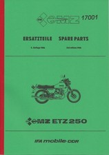 Ersatzteile Liste, MZ ETZ 250,  A 4,