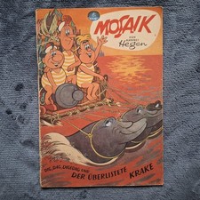 MOSAIK Nr 6 "Der überlistete Krake" ORIGINALHEFT 1957 H. Hegen SEHR GUT RISSFREI