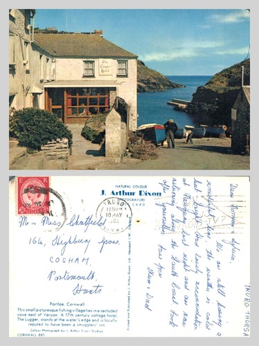 Alte postkarte the - -, lugger