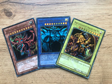 Götterkarten 3er Set Slifer, Obelisk & Ra Ultra Rare Yugioh Karten deutsch