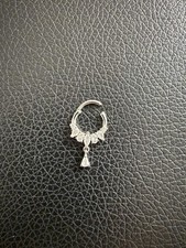 Piercing Schmuck Chirurgenstahl, Ring Design mit Zirkonia Silber Ohrring Tragus