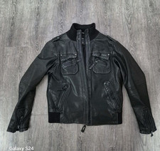 ENERGIE Lederjacke leather jacket Gr: XL Diesel Farbe Made In ITALY