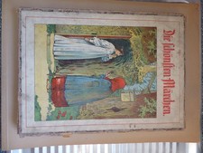 alter Spielkarton mit kl. Puzzle für Kinder - ca. um 1900 für antiqu. Sammler