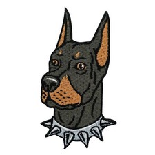 Dobermann hund patch zum - dobermann,