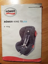 original Gebrauchsanleitung Anleitung Bedienungsanleitung Römer King TS Plus