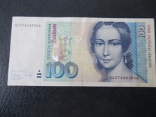 100 dm geldschein sehr gut