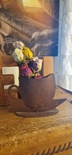 Edelrost tasse bepflanzen - edelrost, z.