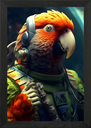 Astronaut papagei mit - astronaut,