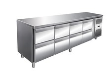 Gastro Edelstahl Kühltisch