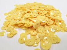Pailletten Gelb matt gewölbt 6 mm, 15g, basteln, nähen verzieren Styropor LC33