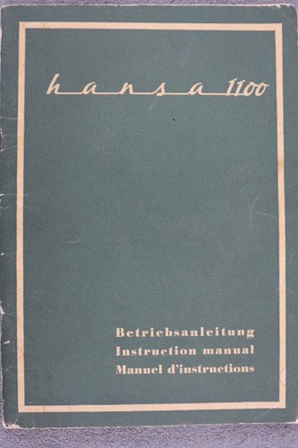 Borgward goliath hansa 1100 - goliath,