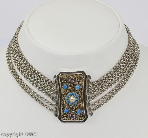Collier mit türkise aus - mit,