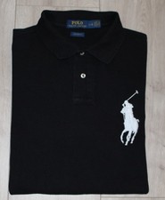 Polo Ralph Lauren Poloshirt, Polohemd, schwarz, Gr. L, Custom Fit