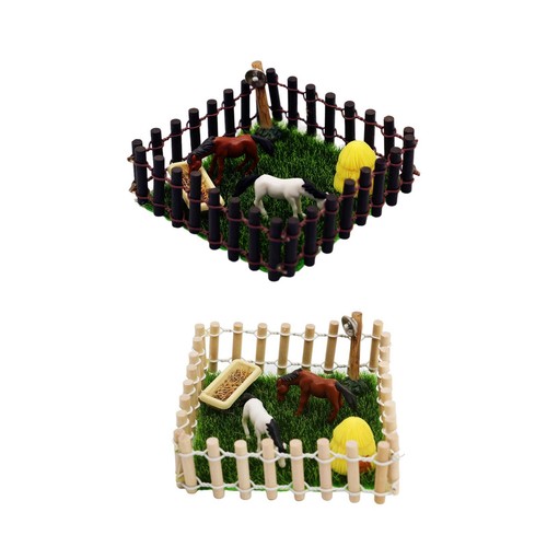 Mini pferdestall spielset - pferdestall,