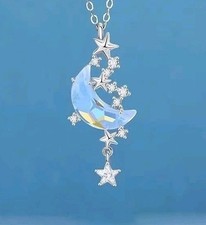 Mond Halbmond Silber Anhänger