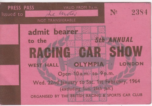 1964 rennwagen show olympia - rennwagen,