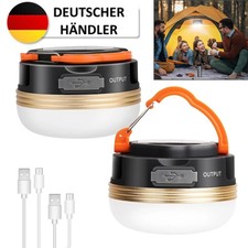 2 LED Campingleuchte Outdoor