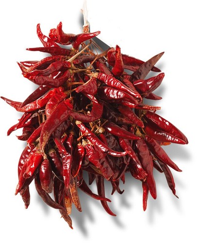 Getrocknete rote scharfe - getrocknete,