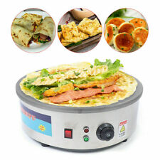 3KW Dia 45cm Profi Rund Crepesplatte Crepesmaker Edelstahl Crepes Crepeseisen