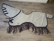 QHP Fliegenausreitdecke Fliegen Ausreitdecke Fransen 125cm neu