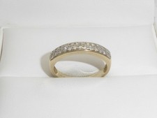 585 Gold Ring 14K Gelbgold 0,25 ct Diamant 2,85 g Verlobung RG 58 - 18,4 mm 9388