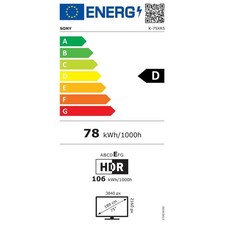 Smart TV Sony K75XR55BP