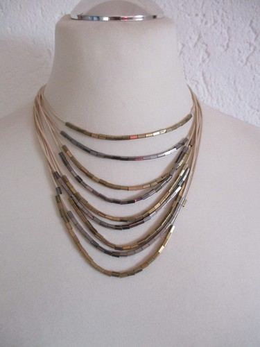 Halskette collier creme und - halskette,
