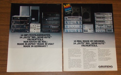 Seltene werbung grundig - werbung, 2000