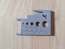 Express Card Dummy Blank 54mm mit Lineal und Temperatur-Umrechnungstabelle