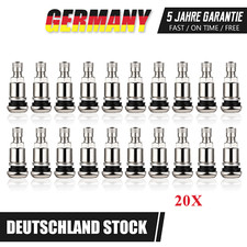 20X Metallventile silber