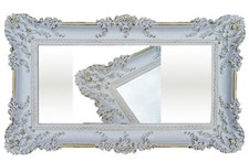 XXL WANDSPIEGEL WEIß GOLD