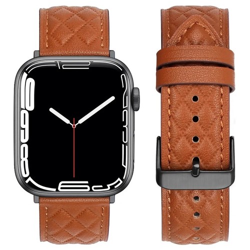 Leder armband apple watch 9 - armband,