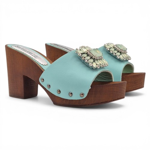 Damen mule leder - schmuck,