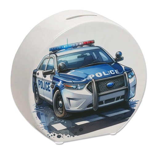 Polizeiauto mit blaulicht - mit,