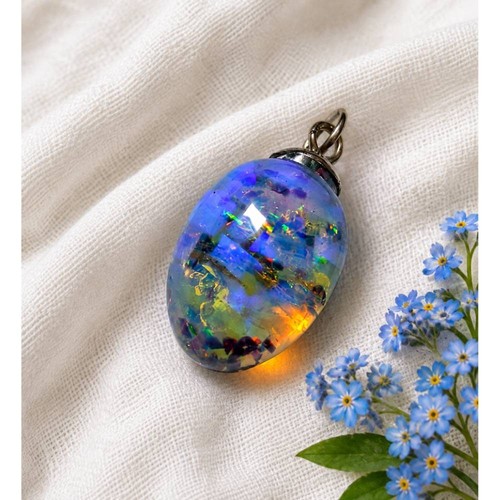 Synthetischer opal anhänger - synthetischer,