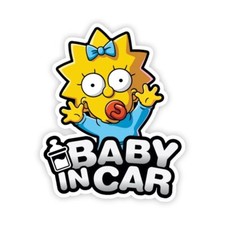 Baby in Car Aufkleber The
