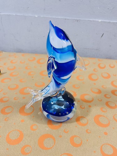 Midcentury glas delphin murano - glas, delphin-murano