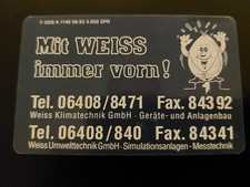 Telefonkarte K1140.93, Weiss Klimatechnik, Auflage 3000, leer/used 6 DM
