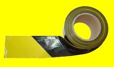 1188-250 Trassierband SCHWARZ / GELB 250 Meter Absperrband Warnband Flatterband