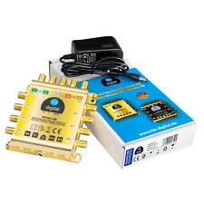 Multischalter 5/8 für Quattro & Quad LNB 8 Teilnehmer SAT Verteiler FullHD HDTV