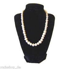  Schmuckbüste aus Samt in schwarz H25 cm 