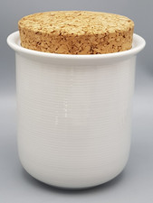 Thomas TREND weiß große VORRATSDOSE Korkdeckel 2tlg Ø ca.12cm /ca 15cm hoch gut