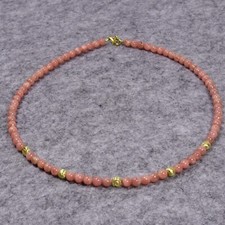 Rhodochrosit halskette - rhodochrosit,