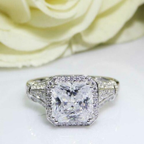 Hochzeit ring asscher - ring, kt