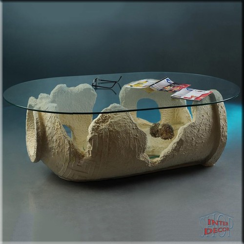 Couchtisch glastisch amphore - glastisch,