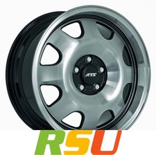 ATS Cup diamant-schwarz frontpoliert 7x15" ET28 LK4 100 ML 63.4 Alufelgen 15 ...