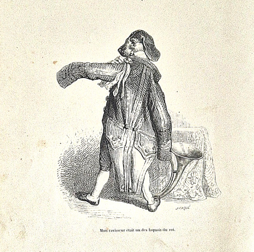 Alte holzstich grafik - j., j