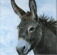 Dekobild Esel  Vintage