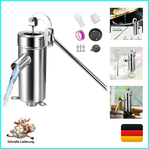 Edelstahl schwengelpumpe set - edelstahl,